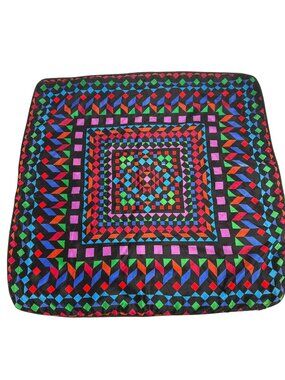 Acapillow Santa Monica Silk Echo Scarf Geometric Square Pillow Case 26 x 26